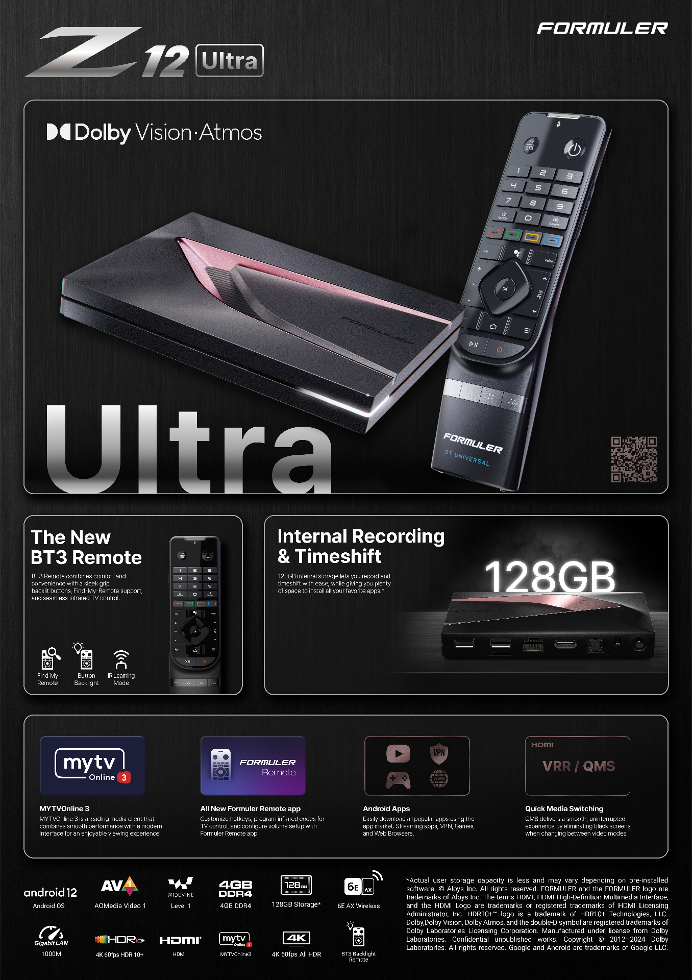 Formuler Z12 Ultra — Product Leaflet